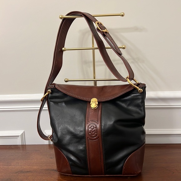 Marino Orlandi Italian made Black leather with Brown Leather Trim - Picture 14 of 16